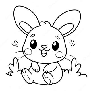 Kawaii Bunny Coloring Page 21262-16818