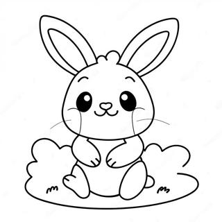 Kawaii Bunny Coloring Page 21262-16819