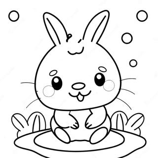 Kawaii Bunny Coloring Page 21262-16820