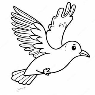 Bird Flying Coloring Pages