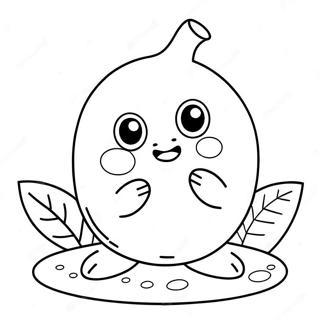 Cute Blueberry Character Coloring Page 21293-16846