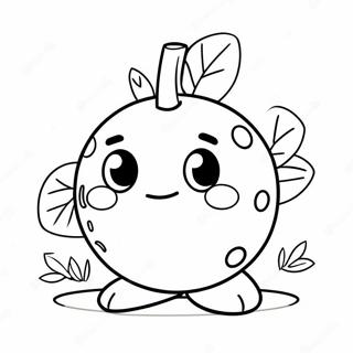 Cute Blueberry Character Coloring Page 21293-16847