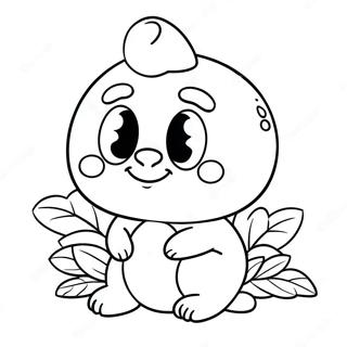 Cute Blueberry Character Coloring Page 21293-16848