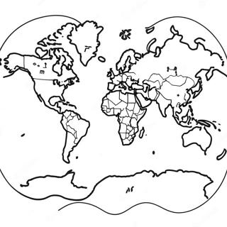 World Map Coloring Page 21303-16834