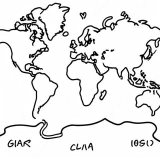 World Map Coloring Page 21303-16836