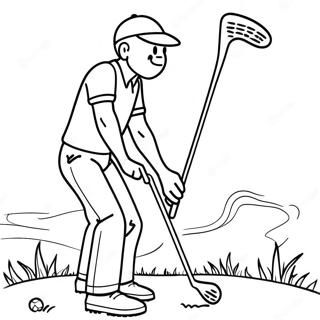 Golf Coloring Page 2130-1691