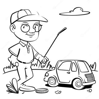 Golf Coloring Page 2130-1692