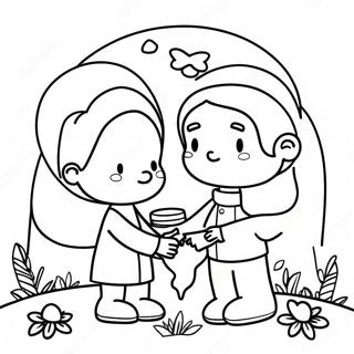 World Kindness Day Coloring Page 21352-16878