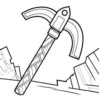 Minecraft Tools Coloring Pages