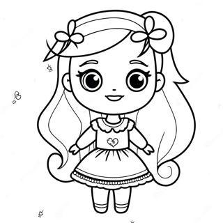 Bella From Rainbow High With Sparkling Dress Coloring Page 21383-16905