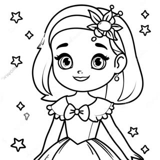 Bella From Rainbow High With Sparkling Dress Coloring Page 21383-16906