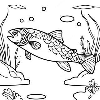 Salmon Coloring Pages