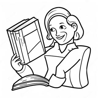 Reading Coloring Page 2140-1702