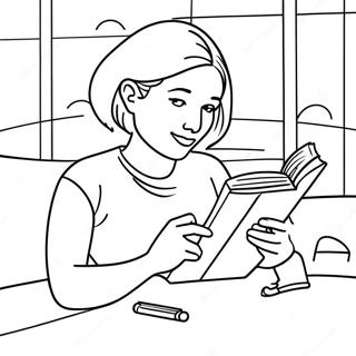 Reading Coloring Page 2140-1704