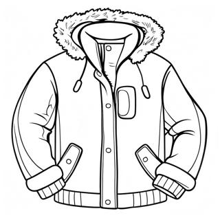 Cozy Winter Jacket Coloring Page 21453-16957