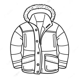 Cozy Winter Jacket Coloring Page 21453-16958