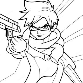 Tracer In Action Coloring Page 21473-16970