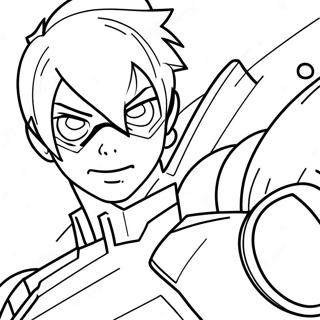 Tracer In Action Coloring Page 21473-16971