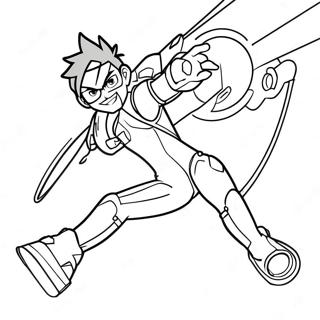 Tracer In Action Coloring Page 21473-16972