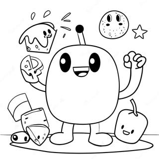 Bfdi Characters In Action Coloring Page 2151-1722