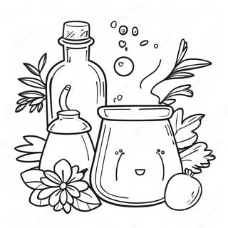 Colorful Potions Coloring Page 21522-17034