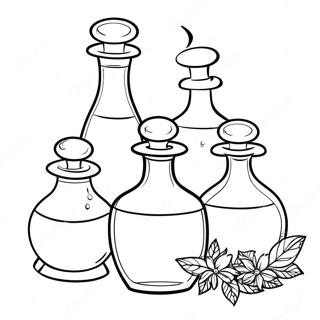 Mysterious Potion Bottles Coloring Page 21523-17014