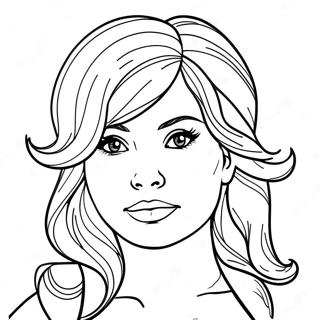 Skyler With Colorful Hair Coloring Page 21553-17059