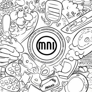 Mini Brands Logo Coloring Page 21562-17043