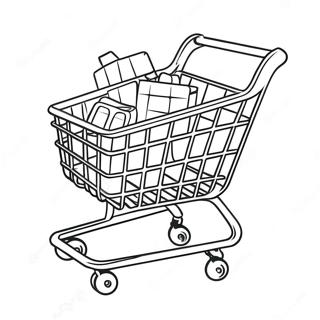 Mini Brands Shopping Cart Coloring Page 21563-17062