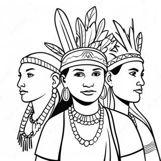 Indigenous Peoples Day Celebration Coloring Page 21592-17071