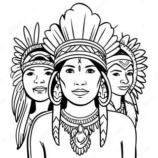 Indigenous Peoples Day Celebration Coloring Page 21592-17072