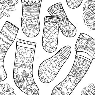 Socks Coloring Pages