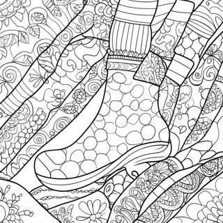 Colorful Socks Pattern Coloring Page 21632-17094