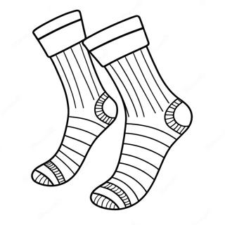 Striped Socks Coloring Page 21633-17102