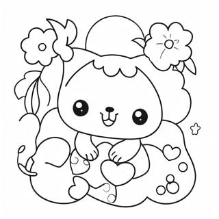 Pagini De Colorat Cu Doodle Kawaii Drăguț 21662-17128