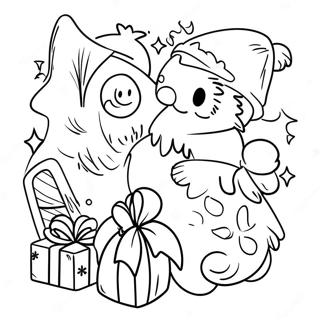 Christmas Story Coloring Pages