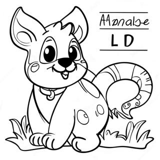 Animal Alphabet Coloring Pages