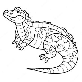 Abenteuerlicher Alligator Ausmalbild 21703-17163