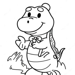 Barney Coloring Page 2170-1728