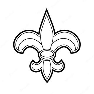 Página Para Colorir Do Logo Do New Orleans Saints 21712-17204