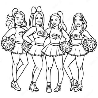 Página Para Colorir Das Cheerleaders Do New Orleans Saints 21713-17168