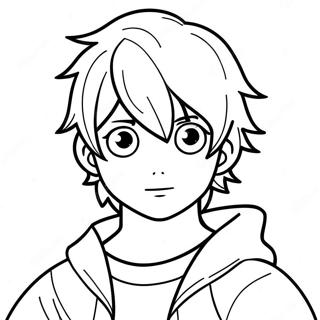 Anime Boy Coloring Pages