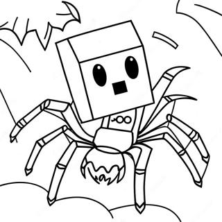 Minecraft Spider Coloring Page 21742-17196