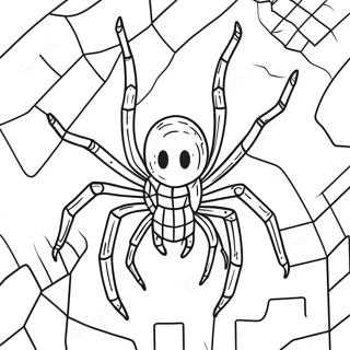 Creepy Minecraft Spider Coloring Page 21743-17185