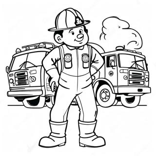 Marshall Firefighter Coloring Page 2180-1743