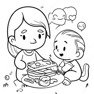 Caring Friends Sharing Coloring Page 21883-17291