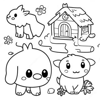 Cute Stardew Valley Animals Coloring Page 21903-17313