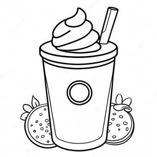 Oreo Milkshake Coloring Page 21923-17326