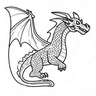 Cool Fire Dragon Coloring Pages