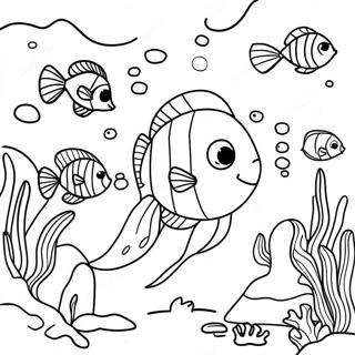 Underwater Ocean Scene Coloring Page 21992-17378